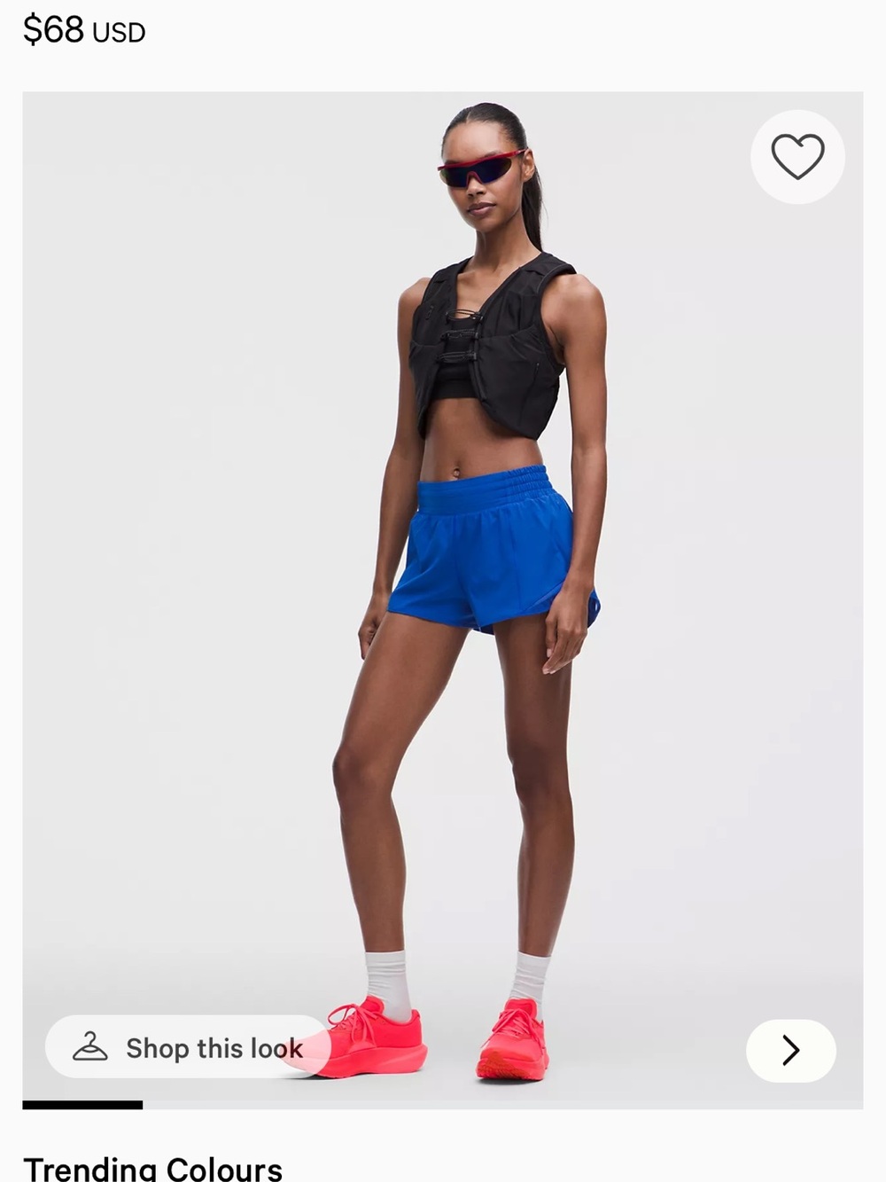 lululemon Hotty Hot shorts Blue - Picture 8 of 9